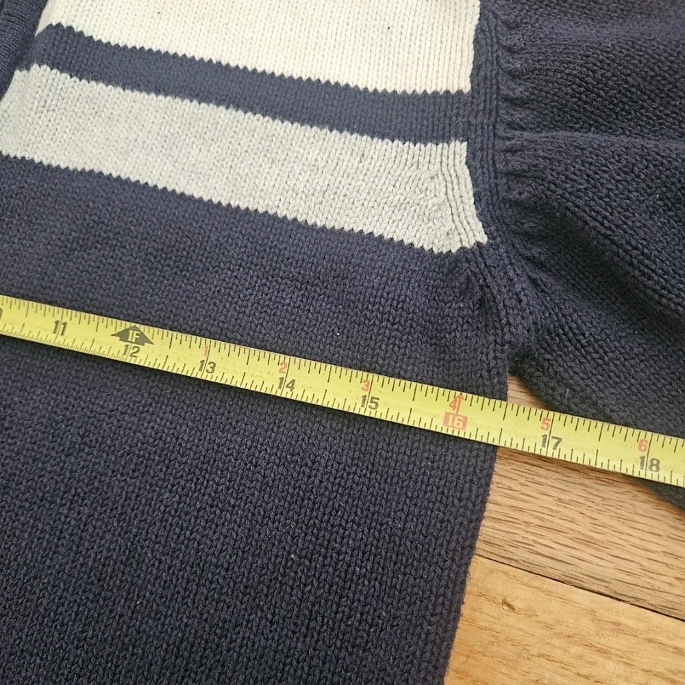 Gymboree 100% Cotton Navy Blue & White Stripe Pullover Kids Size M(7-8)